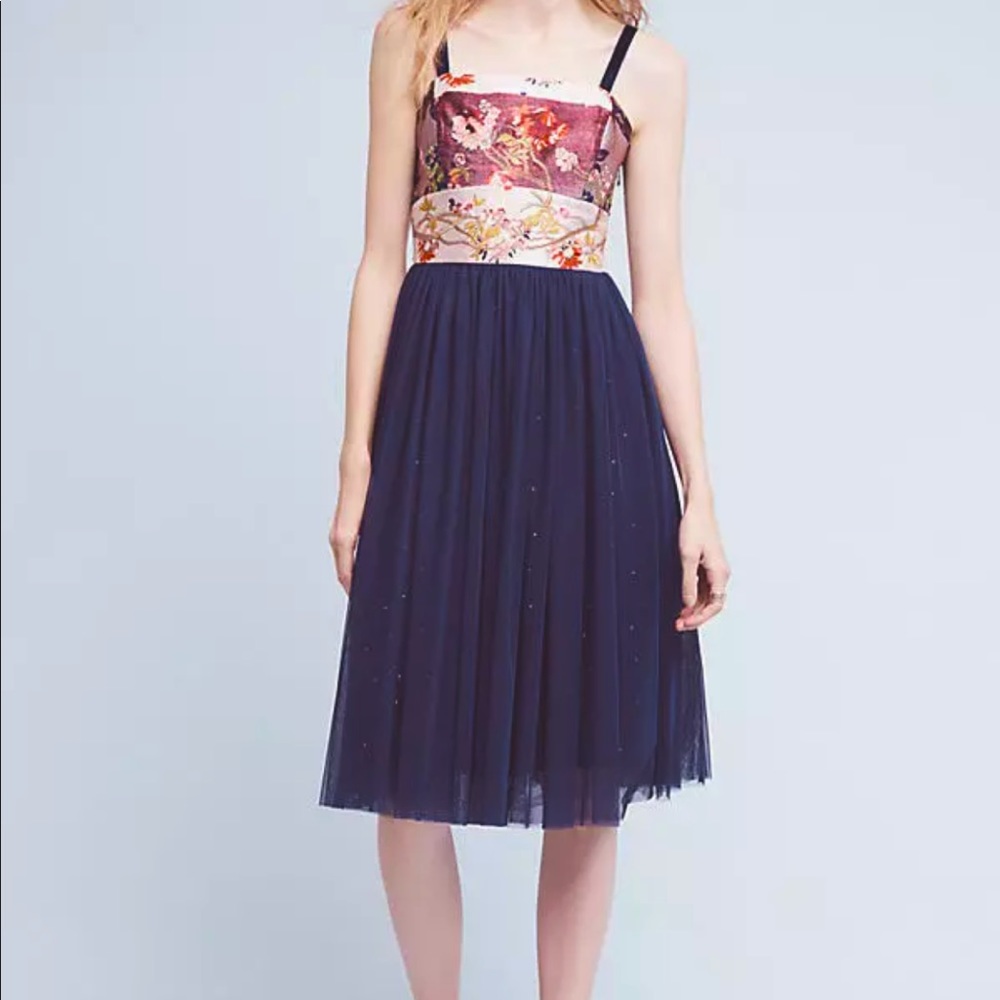 SALE Athropologie Moulinette Soeurs dress navy 4